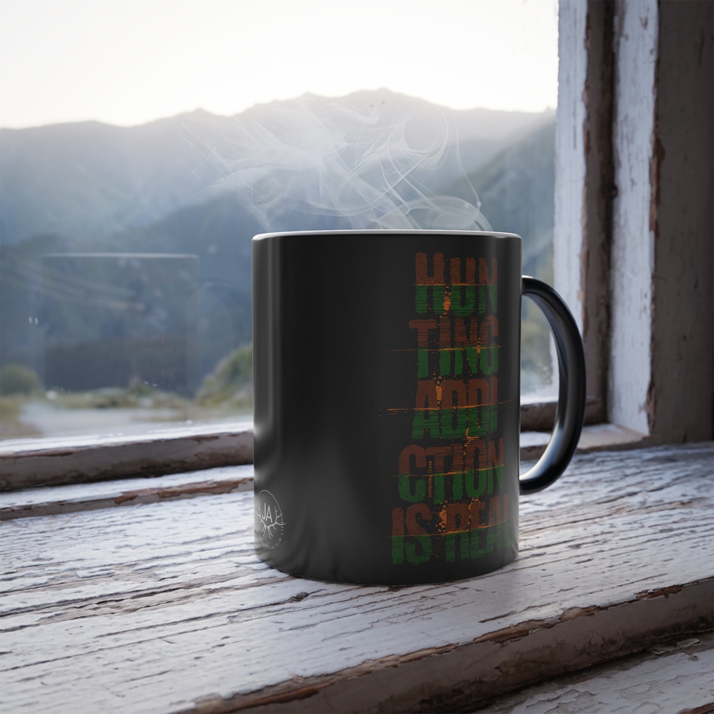 JA Color morphing "Hunting Addiction is Real "Mug