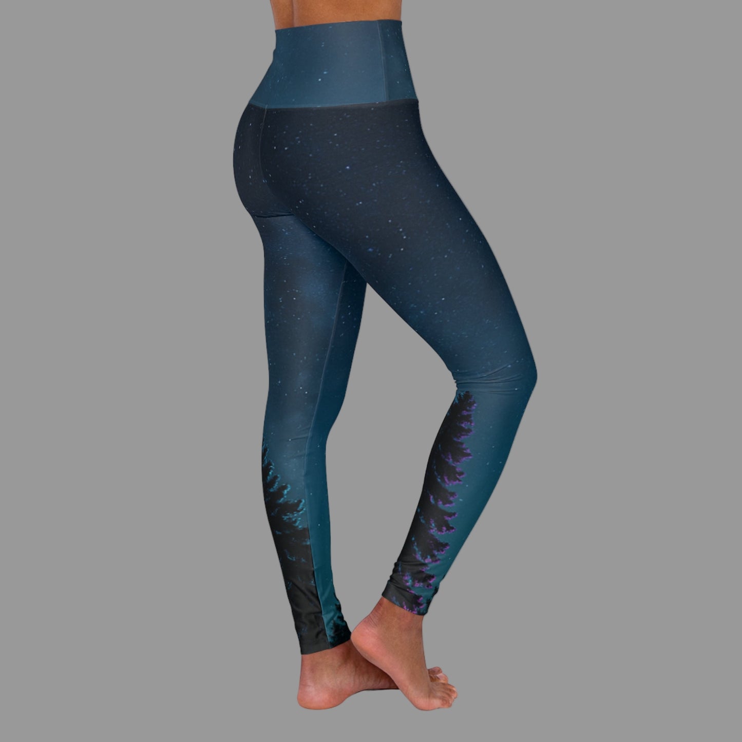 JA Night sky-High Waisted-Leggings