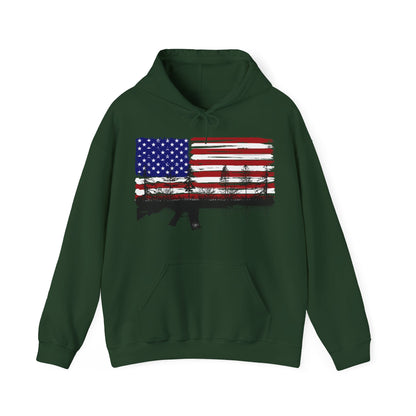 JA Red, White and Blue Rooted AR Hoodie