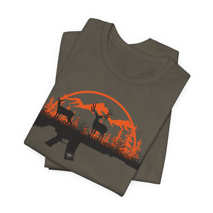 JA Muley rifle Short Sleeve Tee