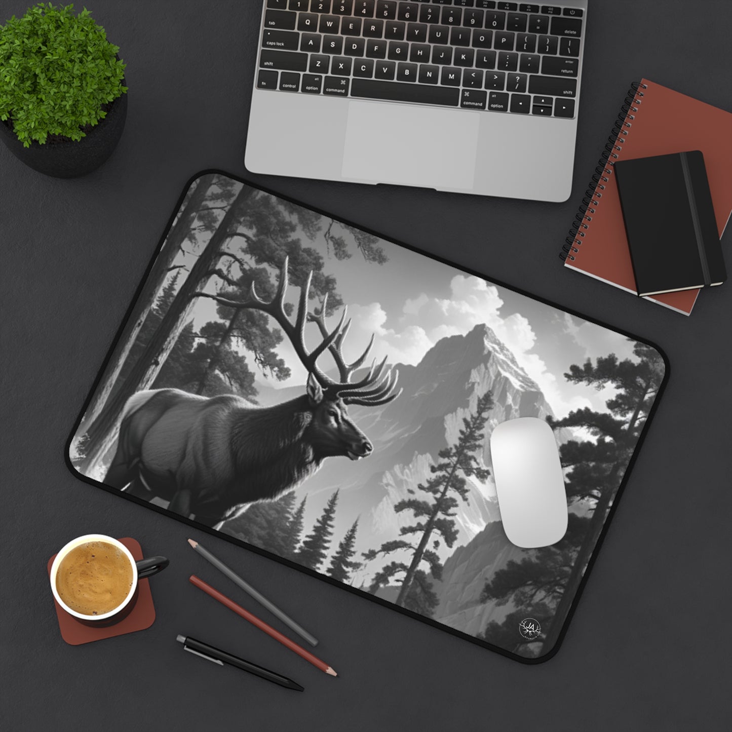 JA Lone Bull Desk Mat