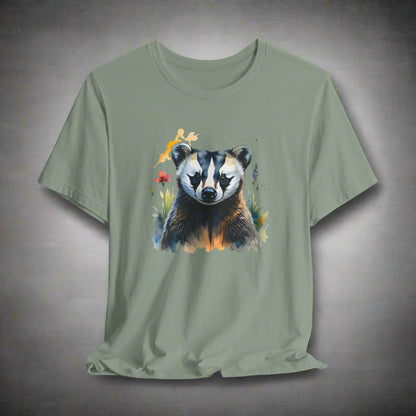 JA Watercolor Badger T-Shirt