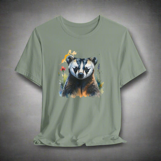 JA Watercolor Badger T-Shirt