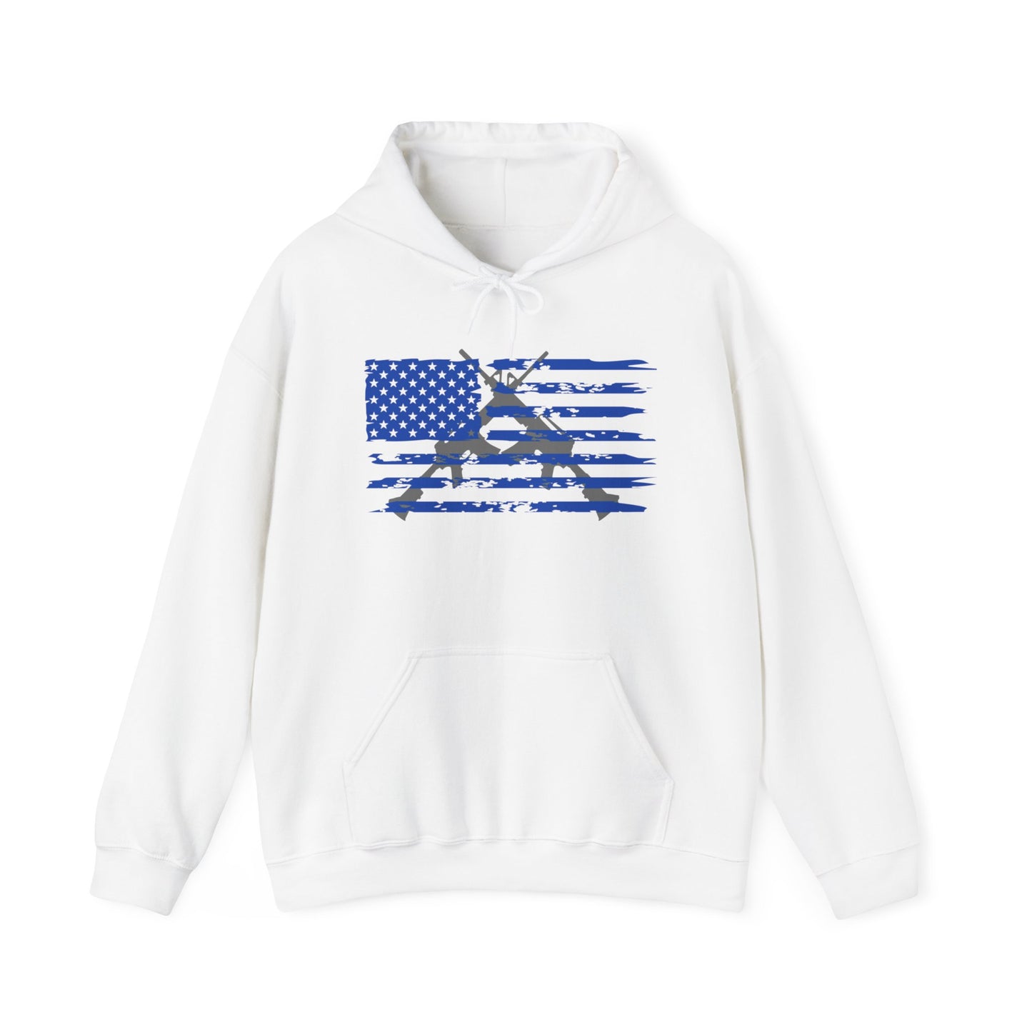 Blue American Flag Hoodie