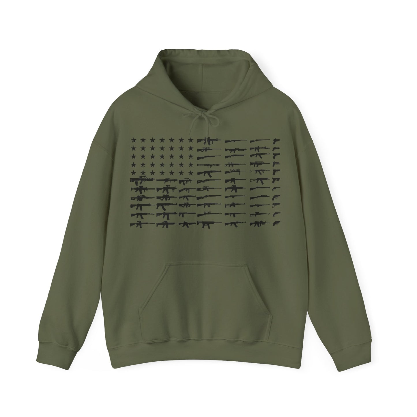 JA American flag guns Hoodie