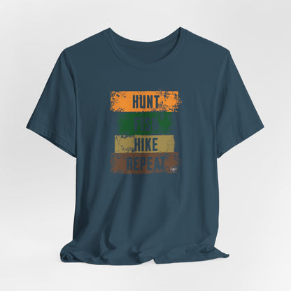 JA Hunt, Fish, Hike, Repeat T-Shirt