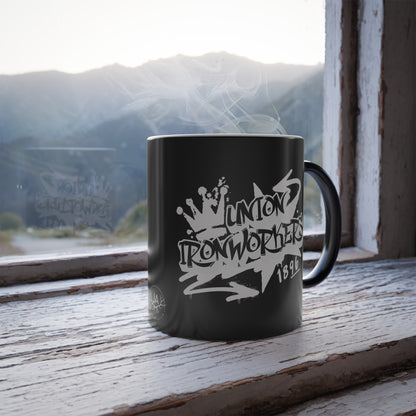 Color Morphing Union Ironworkers Mug