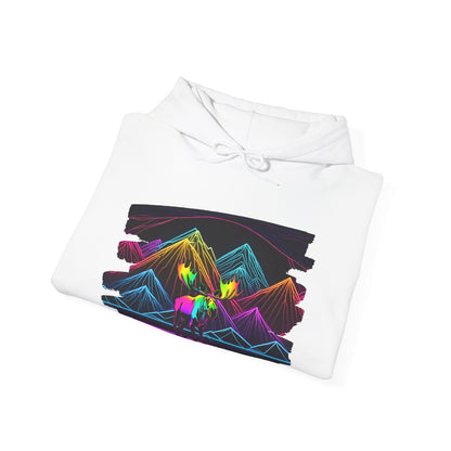 The King Awaits Neon Moose Hoodie