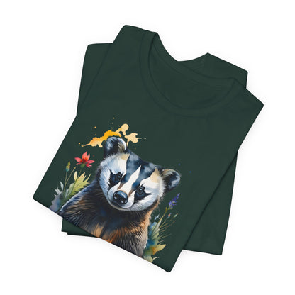 JA Watercolor Badger T-Shirt