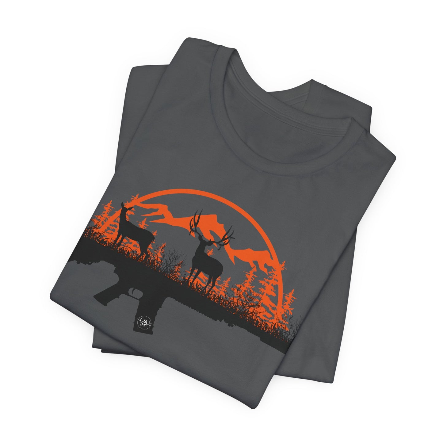 JA Muley rifle Short Sleeve Tee