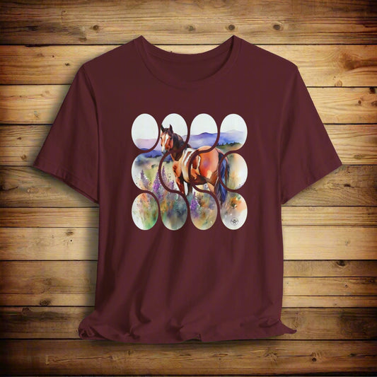JA Watercolor "The Stallion" Art T-Shirt