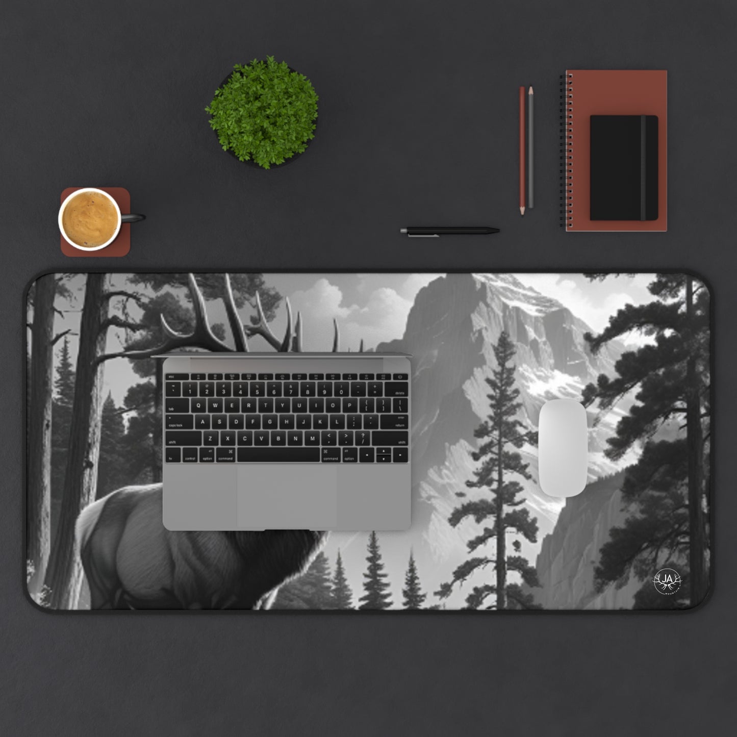 JA Lone Bull Desk Mat