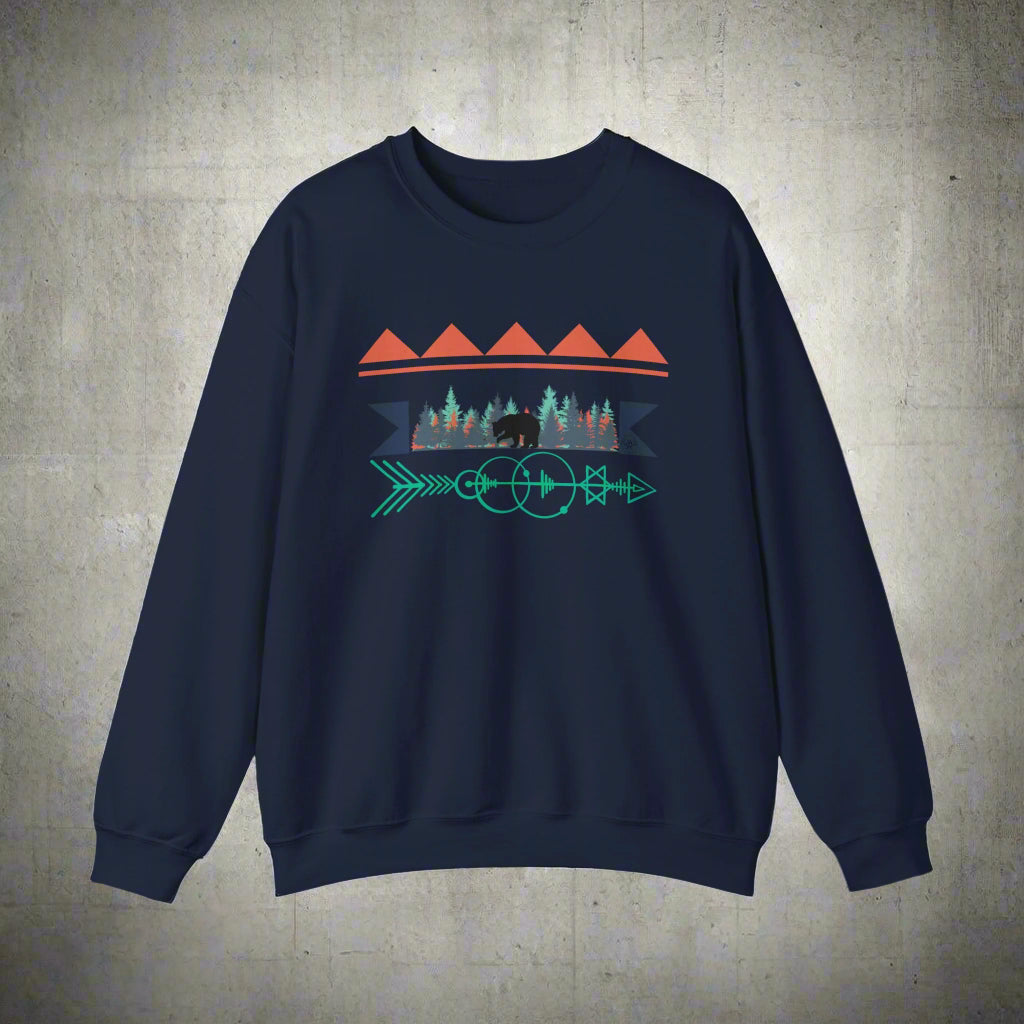 Bear Tribal Crewneck Sweatshirt