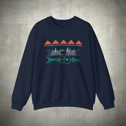 Bear Tribal Crewneck Sweatshirt