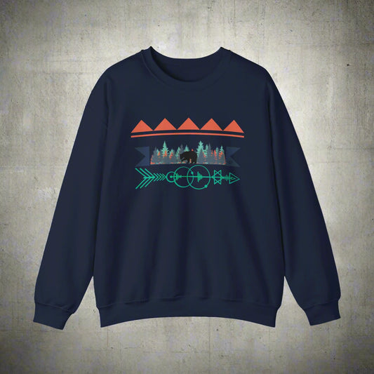Bear Tribal Crewneck Sweatshirt