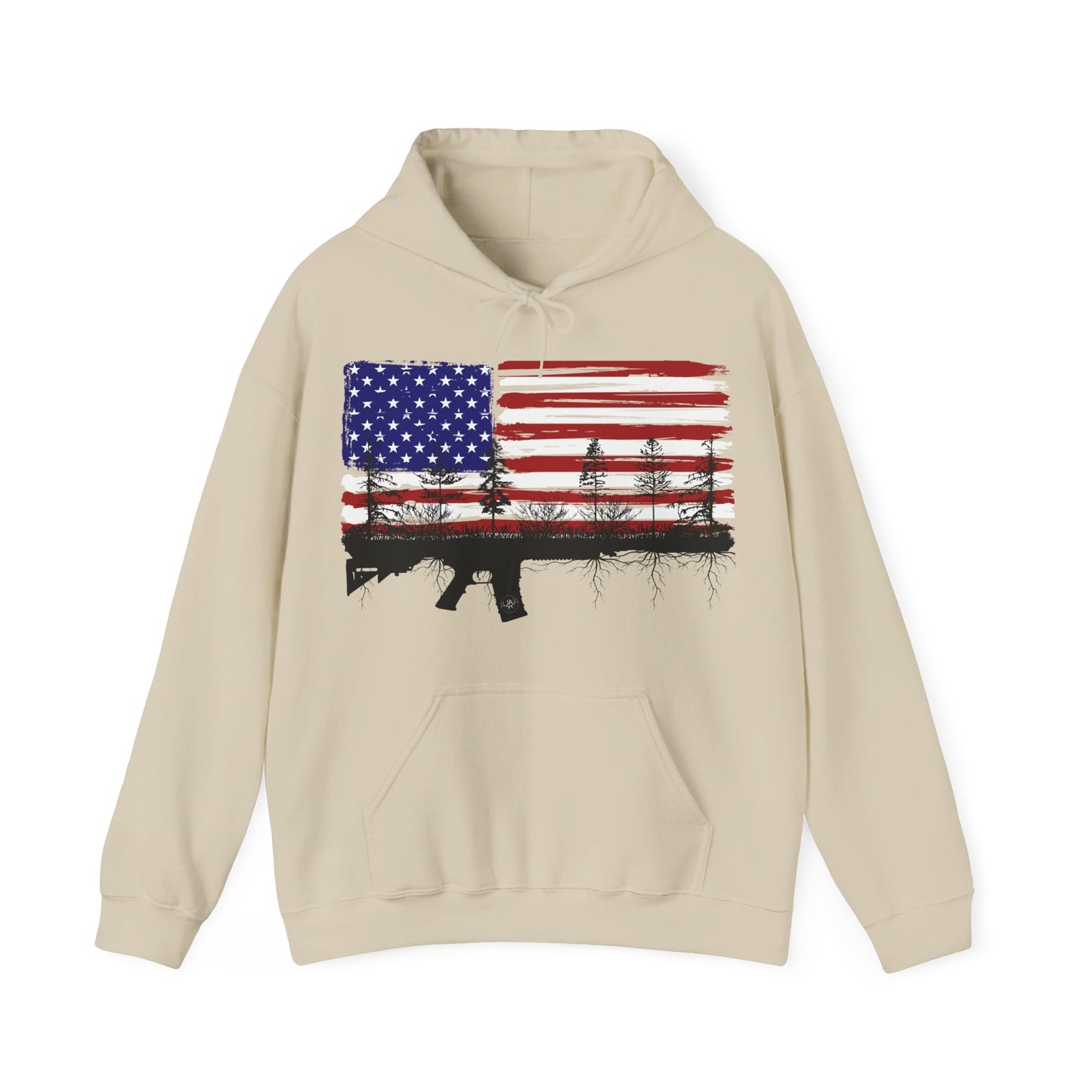 JA Red, White and Blue Rooted AR Hoodie