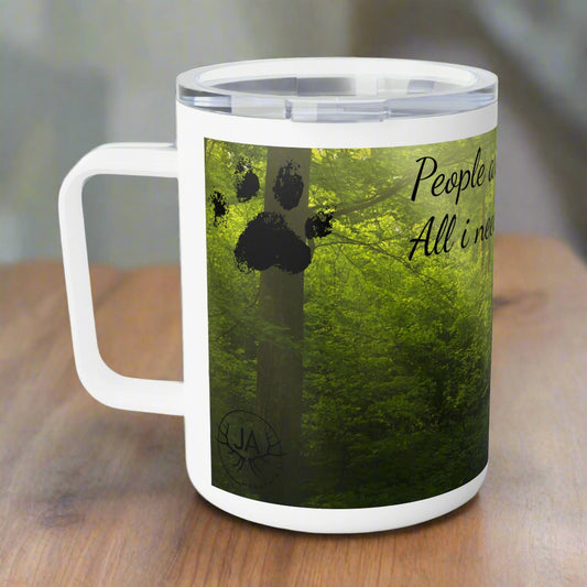 JA People are overrated Insulated Coffee Mug, 10oz