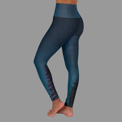 JA Night sky-High Waisted-Leggings