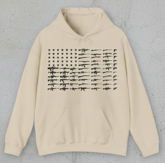 JA American flag guns Hoodie