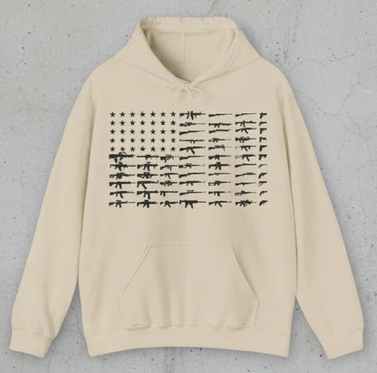 JA American flag guns Hoodie