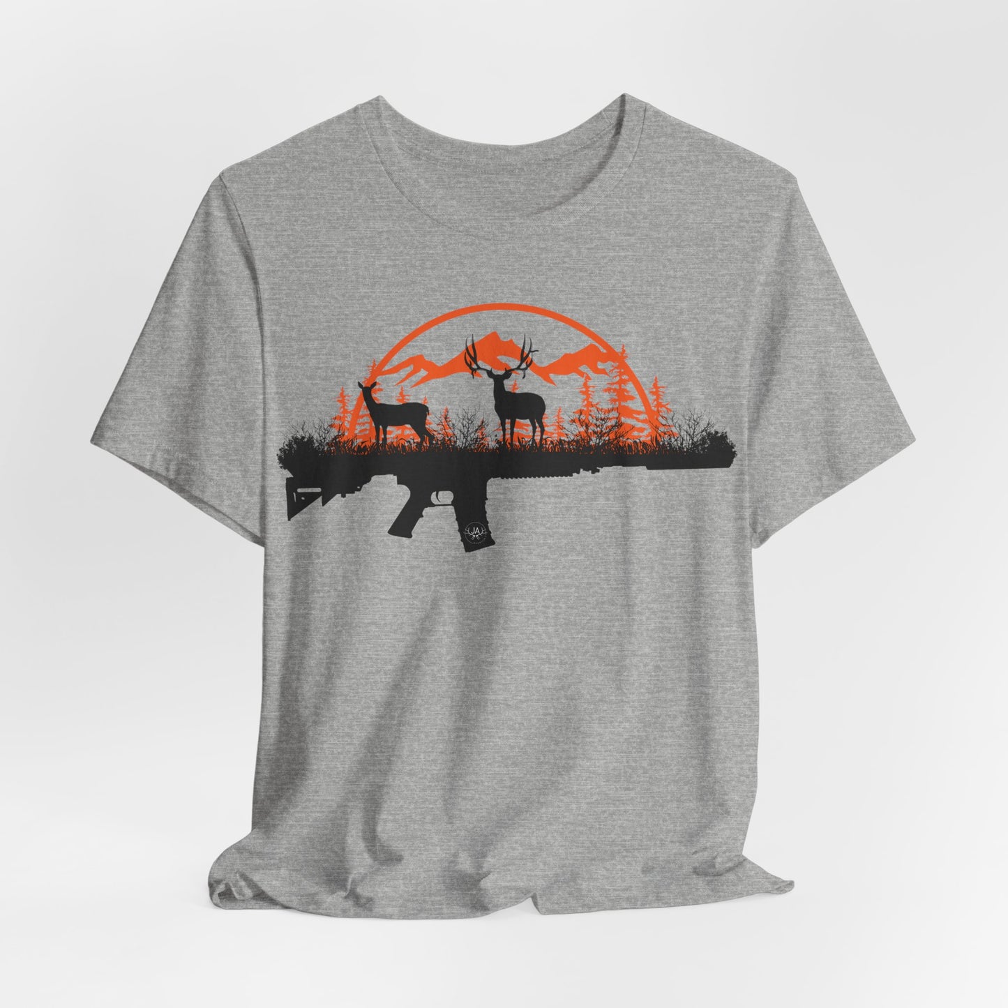 JA Muley rifle Short Sleeve Tee