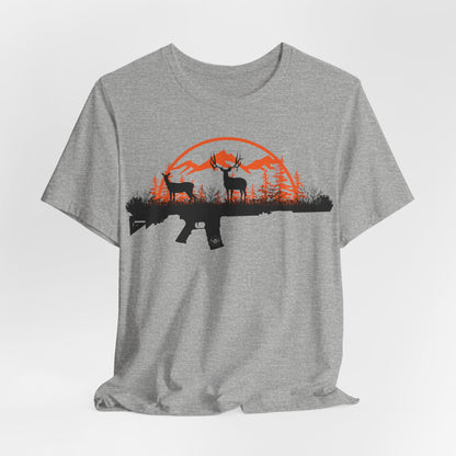 JA Muley rifle Short Sleeve Tee