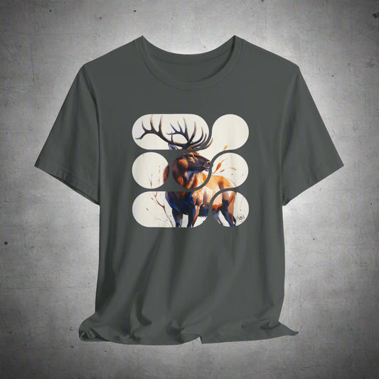 JA Watercolor Elk Art T-Shirt